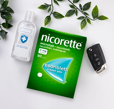 Nicorette® microtab pakkaus